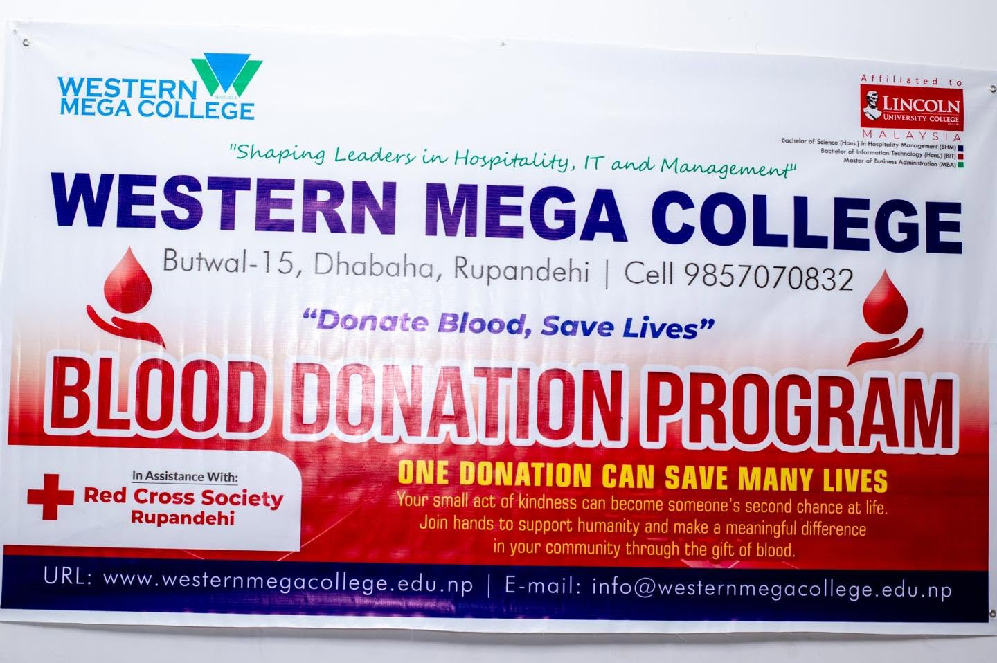 Blood Donation Program Conducted by Western Mega College on June 17, 2026